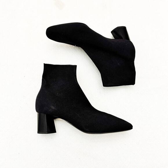 MM La Fleur Zelda Boot Black Ankle Pull On Bootie Size 10 / 40 NWOB Italy - Picture 5 of 6